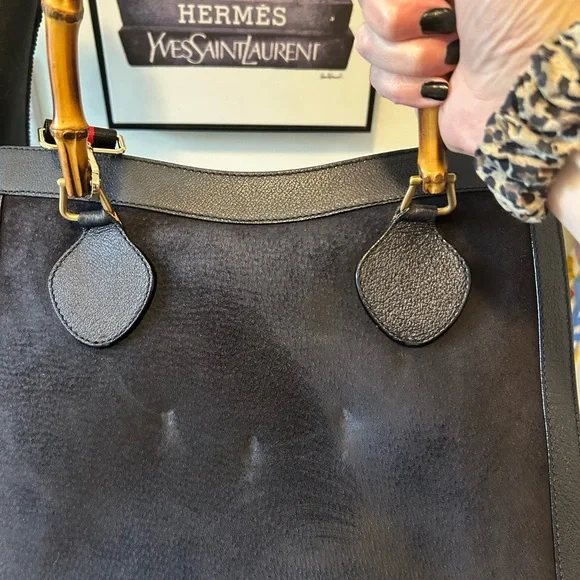 Black Gucci Diana with bamboo handles and unbranded crossbody - Picture 6 of 14